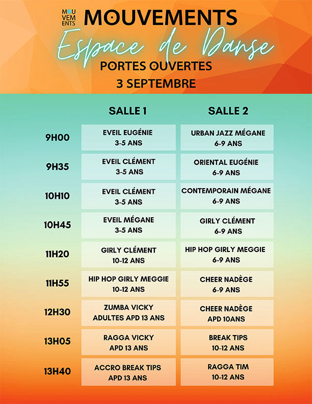 Journées Portes-Ouvertes / Le programme du matin
