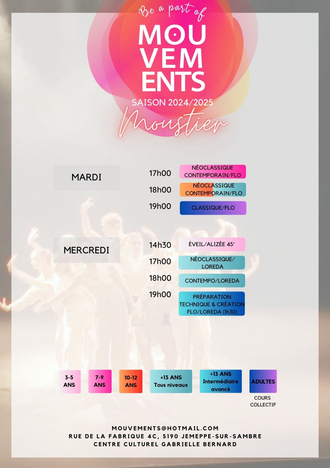 Moustier - Horaires - Mouvements ASBL